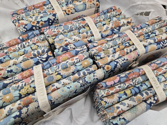 Wallflower...Blue FQ Bundle...a Tilda Collection...Tone Finnanger...5 prints