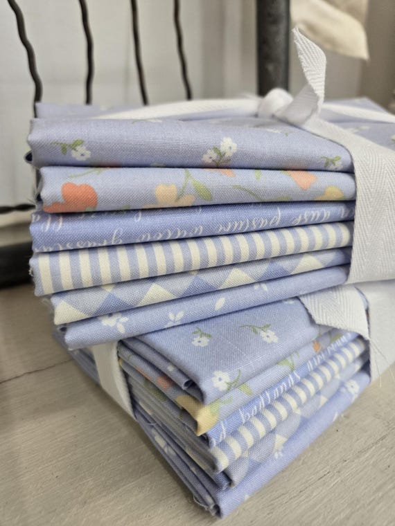 Pastel Prairie...Mist & Sky HALF Yard Bundle...Heather Briggs of My Sew Quilty Life...Moda Fabrics...6 prints