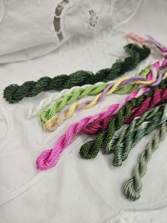 Stitcher's Greenhouse...Cosmos...EdMar thread pack...10 skeins