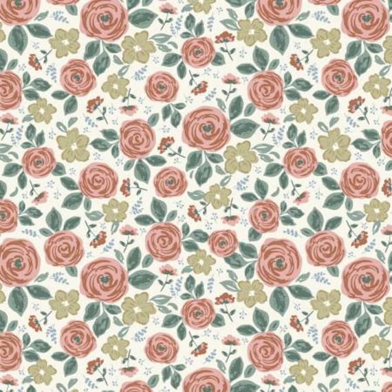 Cottage Farmhouse Fusion 7103S-42 Multi Medium Floral designed by Maureen Fiorellini for Studio e Fabrics