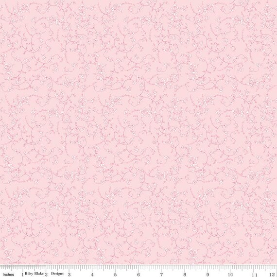 Tulip Cottage Vines Pink C14263-PINK designed by Melissa Mortenson for Riley Blake Designs