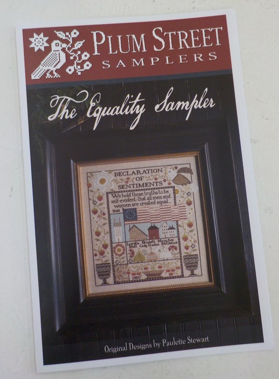 The Equality Sampler by Plum Street Samplers...cross stitch pattern, house cross stitch