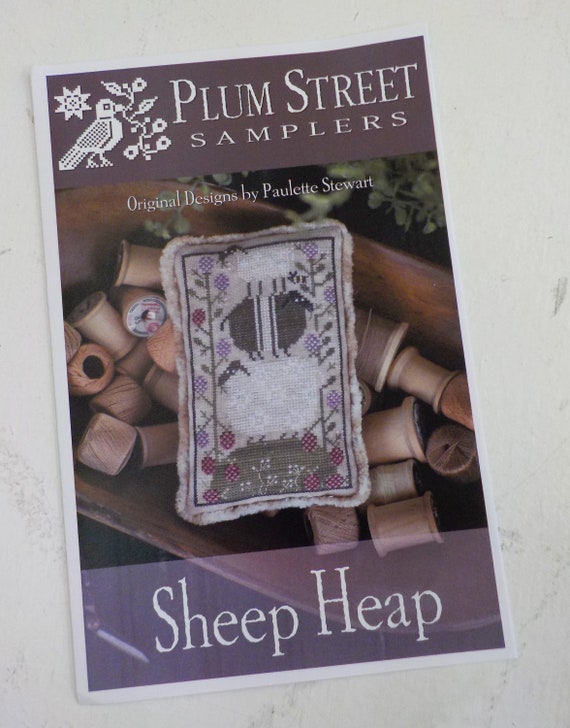 Sheep Heap by Plum Street Samplers...cross stitch pattern, sheep cross stitch