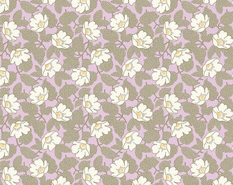 Abloom Lilac Poppymallow A-864-P designed by Renee Nanneman for Andover