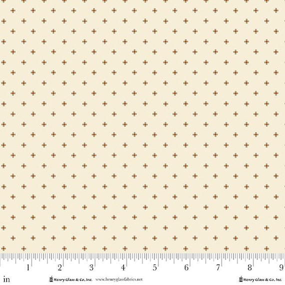 Buttercream & Brickle Bits...1939-40 Cream...Kim Diehl...Henry Glass Fabrics