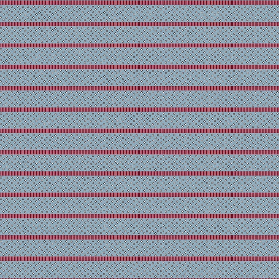 Heritage Garden...DV7524...Winter Gate Blue...Emma Newman of Gathering Thread...Devonstone Collection