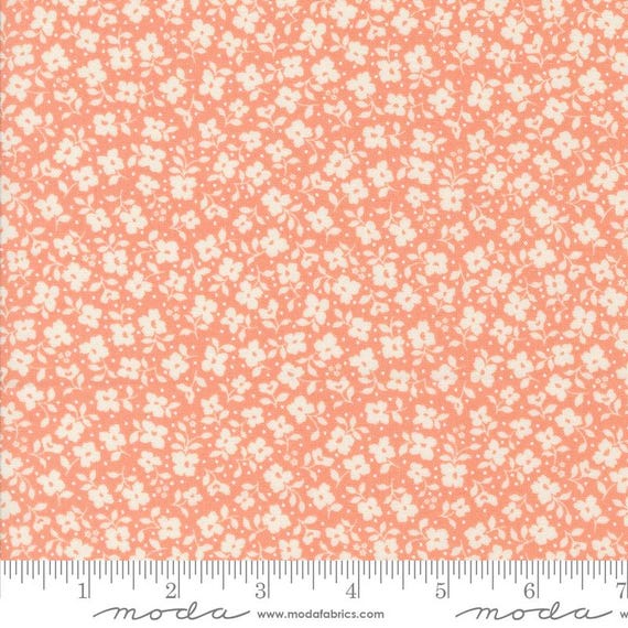 Dainty Meadow...Coral 31745 19...Heather Briggs of My Sew Quilty Life...Moda Fabrics