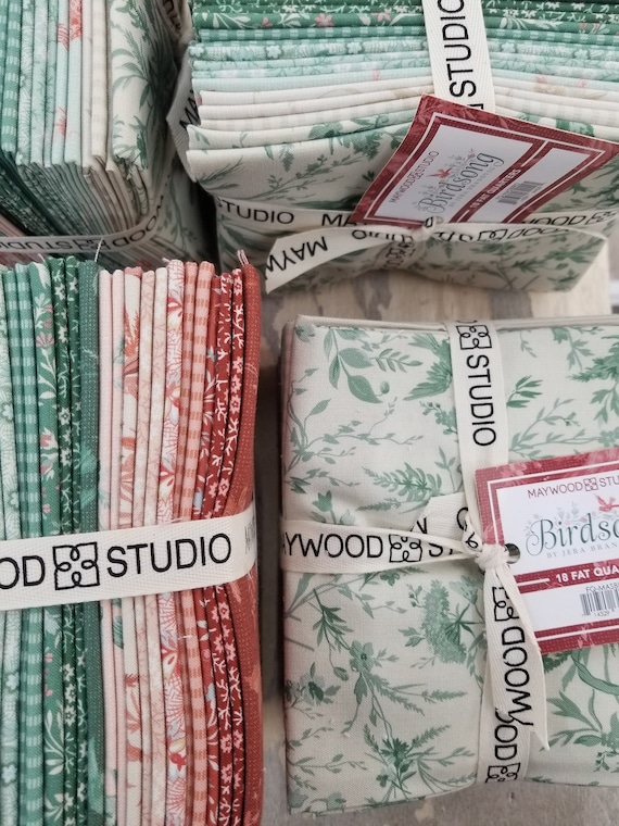 Birdsong Fat Quarter Bundle by Jera Brandvig of Quilting in the Rain for Maywood Studios