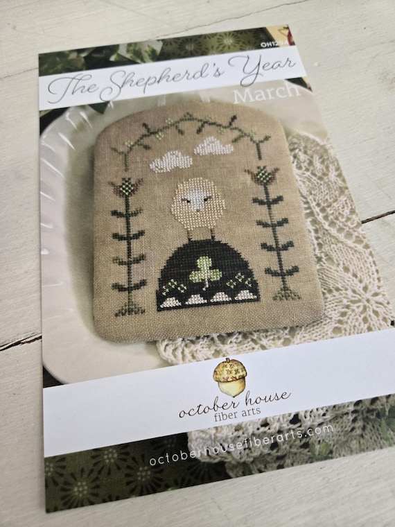 The Shepherd's Year...March...October House Fiber Arts...cross stitch pattern