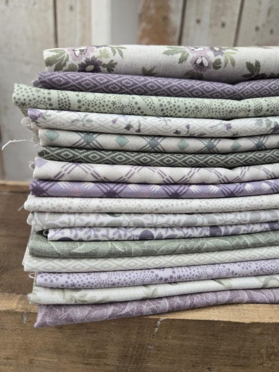 Flower Garden...Fat 8th bundle...Dolores Smith/Timeworn Toolbox...Marcus Fabrics...16 prints