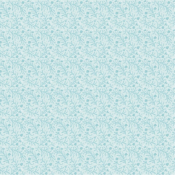 Garden Party Sky Love The Lilies GP23308 by Sheri McCulley for Poppie Cotton