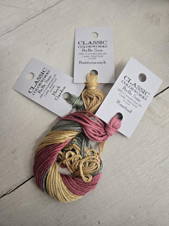 Belle Soie...August...Thread Pack...Classic Colorworks...3 skeins...Silk Thread