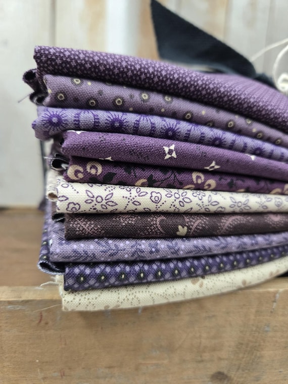 Plumberry II...HALF Yard bundle...Pam Buda...Marcus Fabrics...10 prints