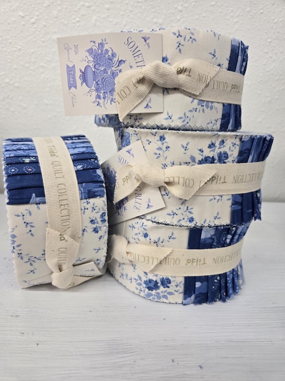 Something Blue...strip roll....a Tilda collection...Tone Finnanger