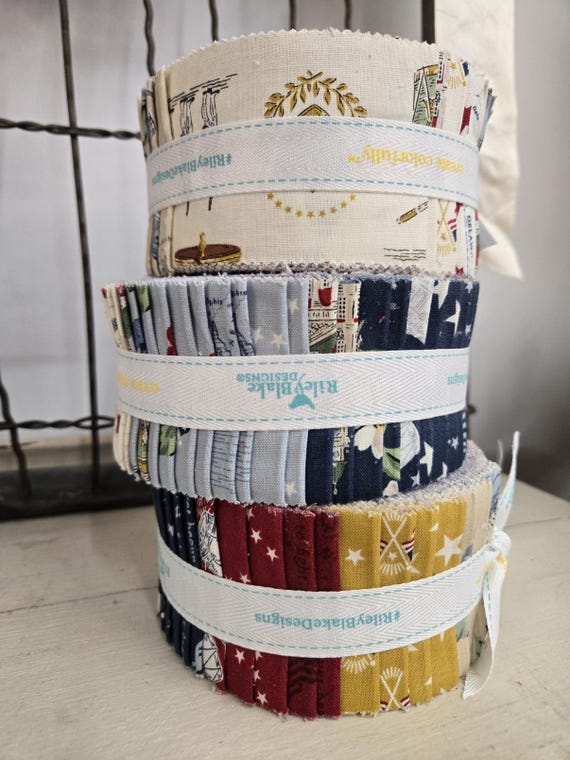 Independence...Rolie Polie...Riley Blake Designs...40 strips