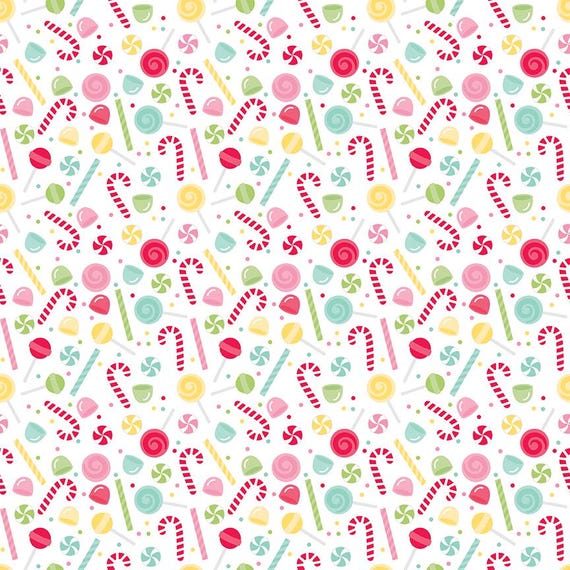 Gingerbread Kisses...C16443 WHITE...Doodlebug Designs...Riley Blake Designs