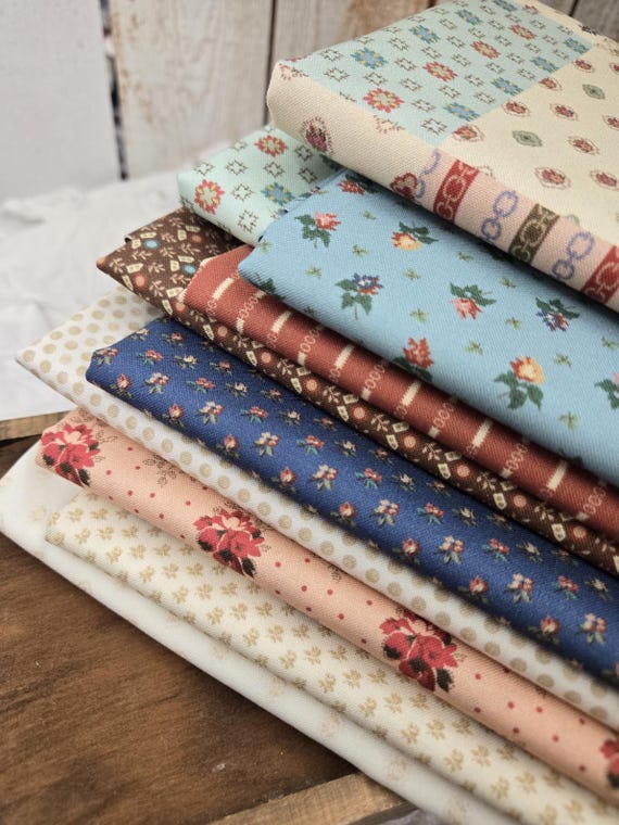 Patchwork Potpourri...HALF Yard Bundle...Sheryl Johnson...Marcus Fabrics...10 prints