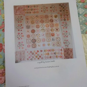 Fleur Quilt pattern...pattern designed by Susan Smith...complete pattern