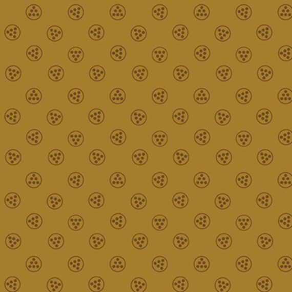 Stash Happy...R381618D gold...button...Jeni Gaston...Marcus Fabrics