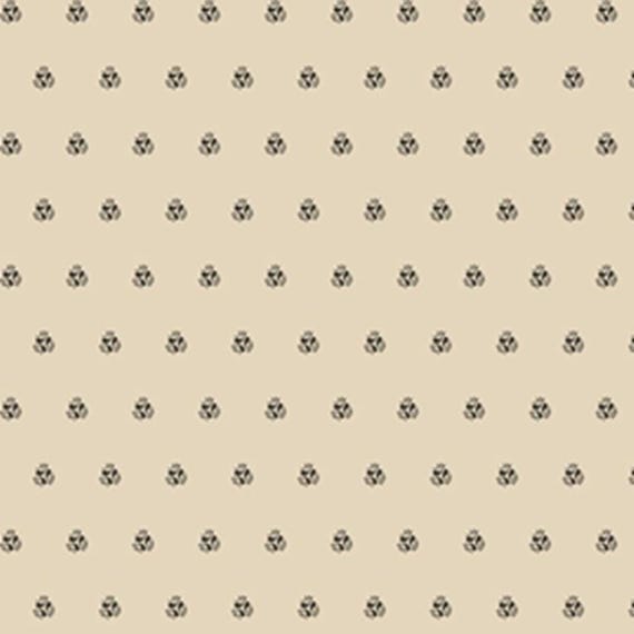 Pint-Sized Neutrals...R101249D BLACK...Paisley Circle...Carrie Quinn...Marcus Fabrics