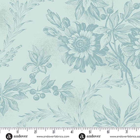 Sewing Bird...A-1603-B Sky...Edyta Sitar...Laundry Basket Quilts...Andover