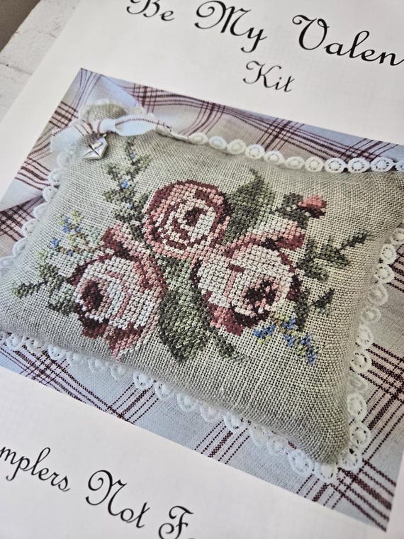 Bee My Valentine...Samplers Not forgotten...cross stitch kit...heart