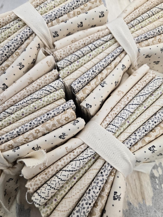 Goodnight Irene...Sweet Cream FQ Bundle...Betsy Chutchian...Moda Fabrics...8 prints