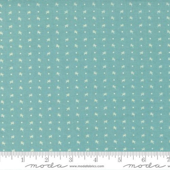 Dinah's Delight 1830-1850 Robins Egg 31678 16 designed by Betsy Chutchian for Moda Fabrics