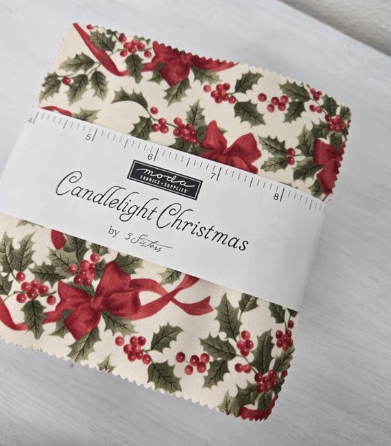 Candlelight Christmas...Charm Pack...3 Sisters...Moda Fabrics...42--5 inch squares
