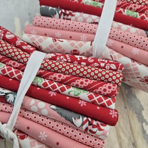 Kitty Christmas...Cheeky & Berry FQ Bundle...Urban Chiks...Moda Fabrics