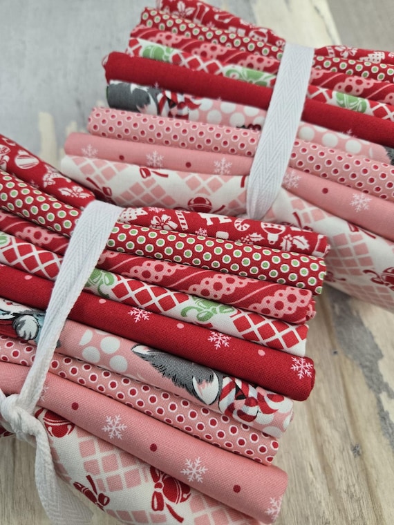 Kitty Christmas...Cheeky & Berry FQ Bundle...Urban Chiks...Moda Fabrics