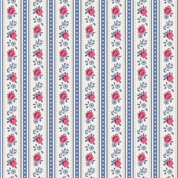 Village Life...Agnes...Blue...Tilda fabrics...Tone Finnanger