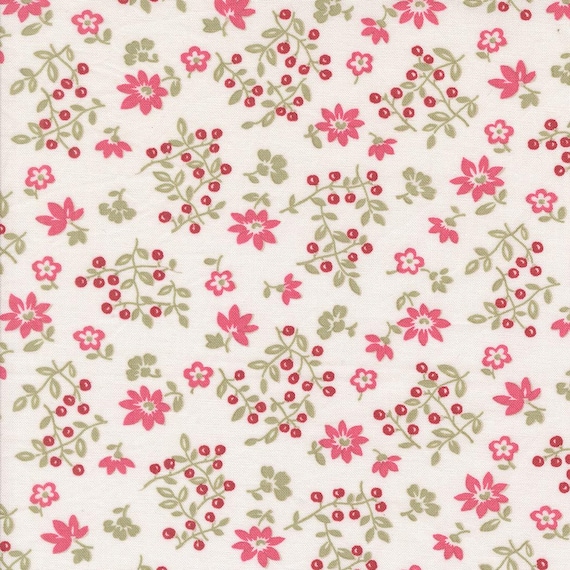 A Very Sweet Christmas...3061 11 Snow...Anne Sutton/Bunny Hill Designs...Moda Fabrics