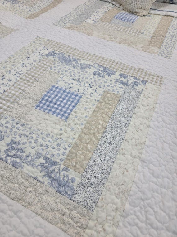 PDF Cozy Cottage Quilt pattern...designed by Mickey Zimmer/Sweetwater Cotton Shoppe...log cabin