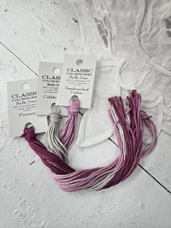 April...Belle Soie...Thread Pack...Classic Colorworks...3 skeins...Silk Thread