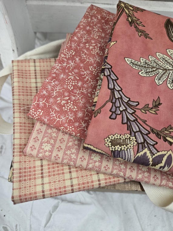 Wild Orchid...Rose FQ Bundle...Blackbird Designs...Moda Fabrics...4 prints