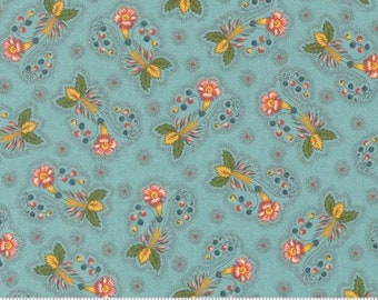 Dinah's Delight 1830-1850 Robins Egg 31674 13 designed by Betsy Chutchian for Moda Fabrics