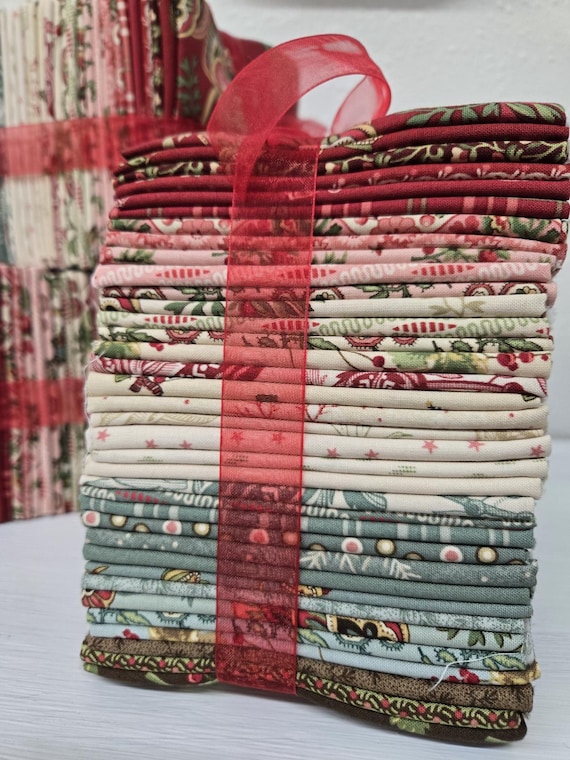 Jingle Bell...FQ Bundle...Edyta Sitar...Laundry Basket Quilts...Andover...36 prints