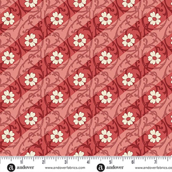 Lighthouse...A-1483-R...Red Roof...Salt Marsh Mallow...Edyta Sitar...Laundry Basket Quilts...Andover