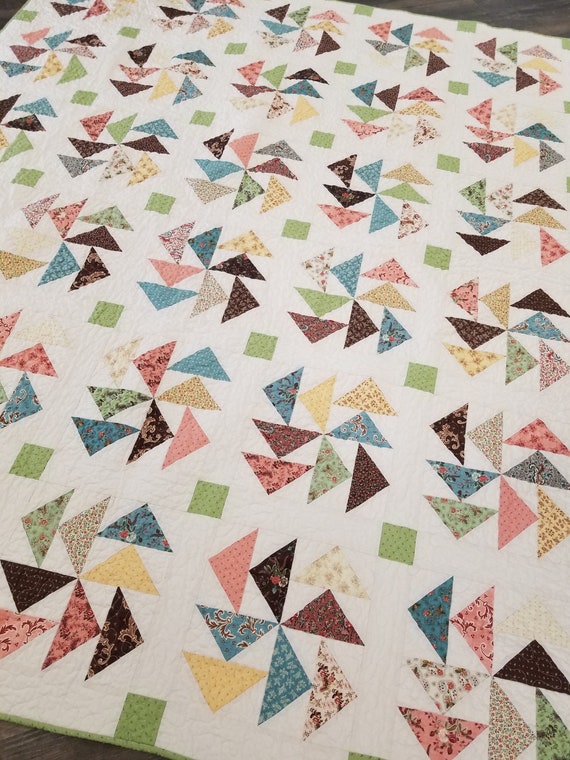 Carrot Cake quilt kit...designed by Mickey Zimmer for Sweetwater Cotton Shoppe featuring Dinah's Delight by Betsy Chutchian for Moda Fabrics