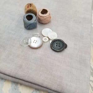 Weeks Dye Works, Platinum 36ctZ, Fat Quarter, 100% linen, cross stitch linen, Zweigart base