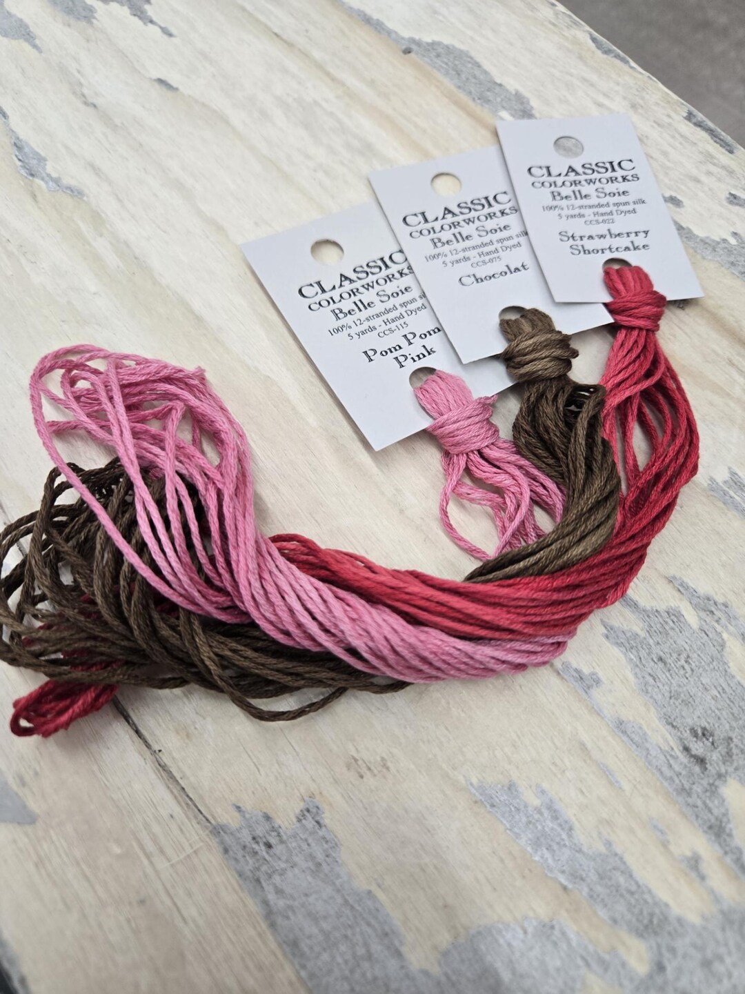Belle Soie...february...thread Pack...classic Colorworks...3 Skeins ...