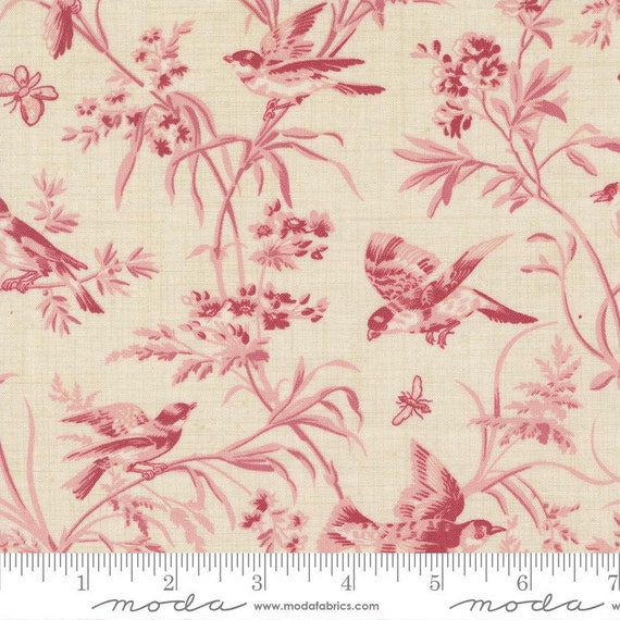 Antoinette Pearl Faded Red 13950 11 by French General for Moda Fabrics