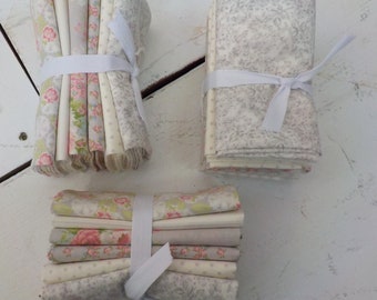 Cottage Linen Closet...6 Pebble fat quarters...designed by Brenda Riddle for Moda Fabrics