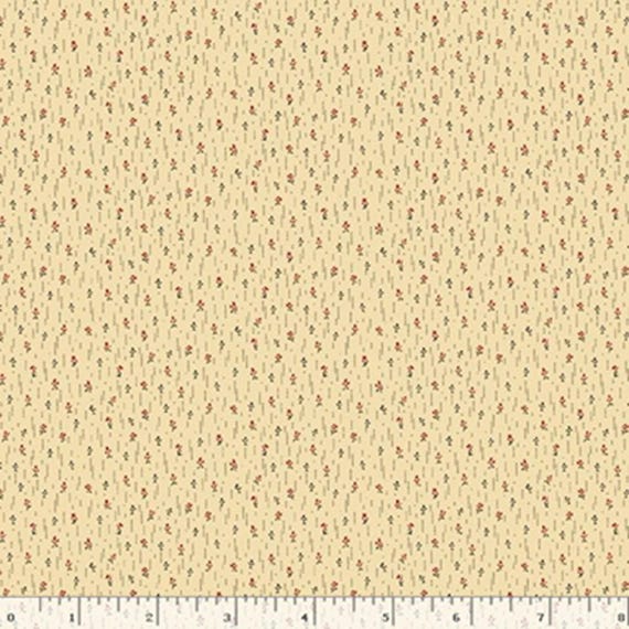 Cotton Thimble Miniatures...R171487D cream...ditsy line...Pam Buda...Marcus Fabrics