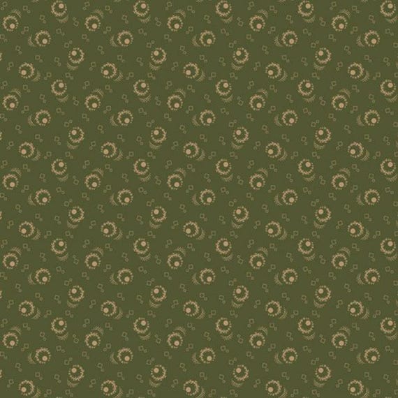 Old Village Greens...R171787D-GREEN...turnabout...Pam Buda...Marcus Fabrics