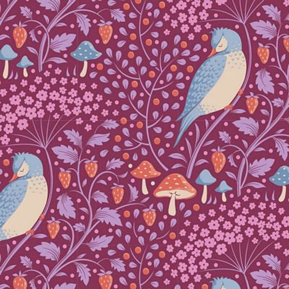 HIbernation sleepybird mulberry...Tilda autumn/winter 2023 collection designed by Tone Finnanger