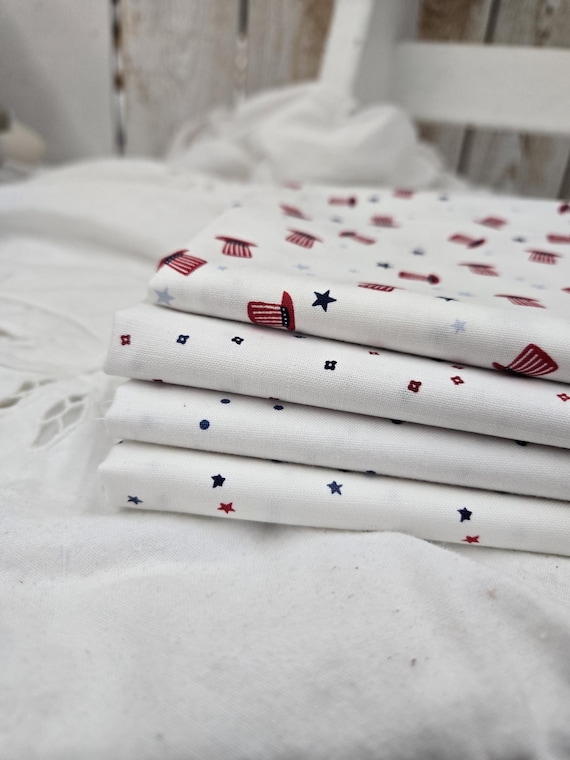 Pantry Pack: Star Spangled...4 HALF yards...red, white, blue...americana...patriotic
