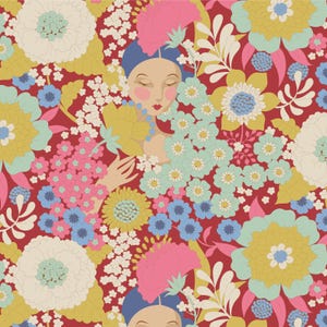 Wallflower...Burgundy...a Tilda Collection...Tone Finnanger