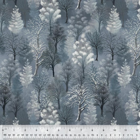 Winter Whisper...54680-3 Night...Winter Woods...Whistler Studios...Windham Fabrics